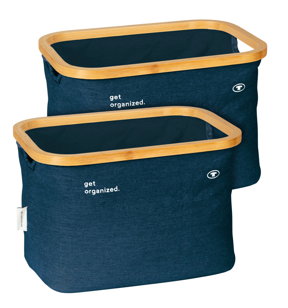 TOM TAILOR Aufbewahrungskorb,  2er Set, Navy 