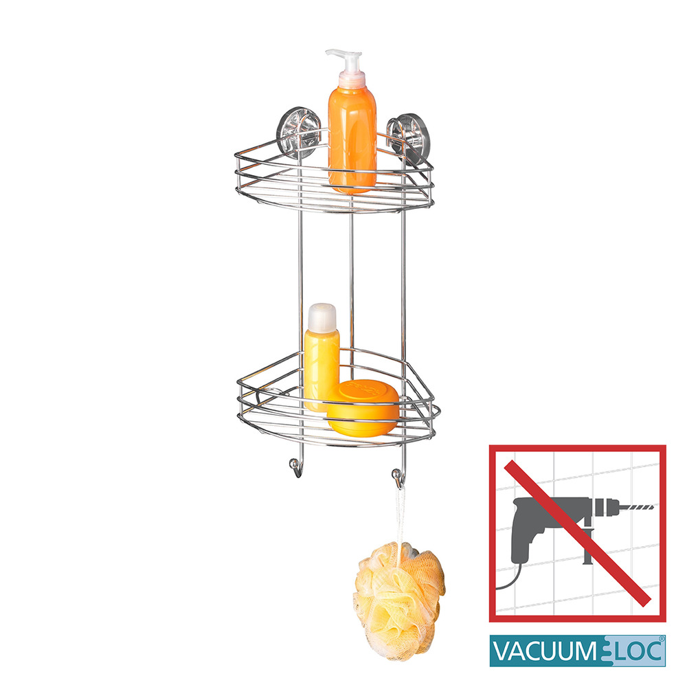 Vacuum-Loc® Eckregal 2 Etagen  Befestigen ohne bohren