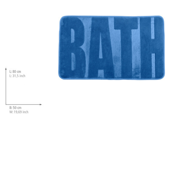 Badteppich Mod. Bath Memory Foam, Fjord Blue  50 x 80 cm