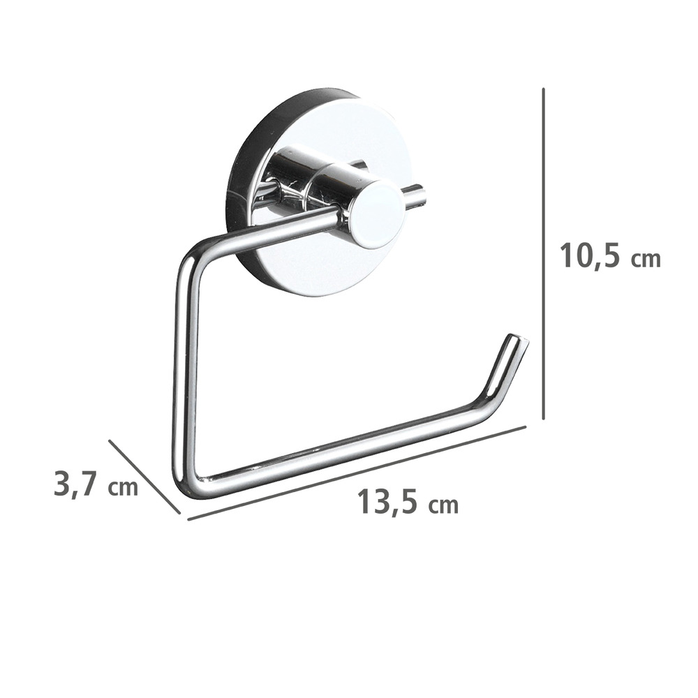 Vacuum-Loc® Toilettenpapierhalter Mod. Milazzo & Haken, 3-tlg.  Befestigung ohne bohren