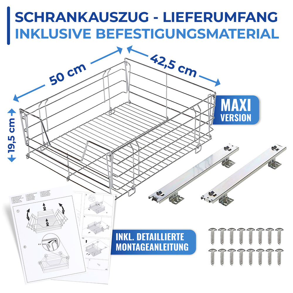 Schrankauszug Mod. Maxi  ausziehbare Ablage