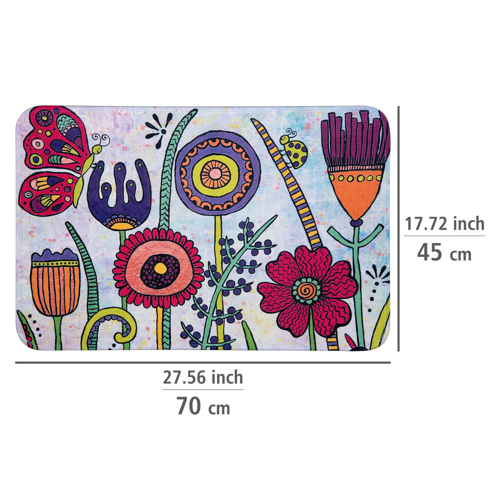 Badematte Rollin'Art Full Bloom  45 x 70 cm