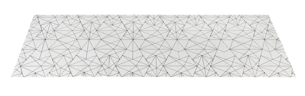 Badematte Graphic Lines, 65 x 200 cm  zuschneidbar