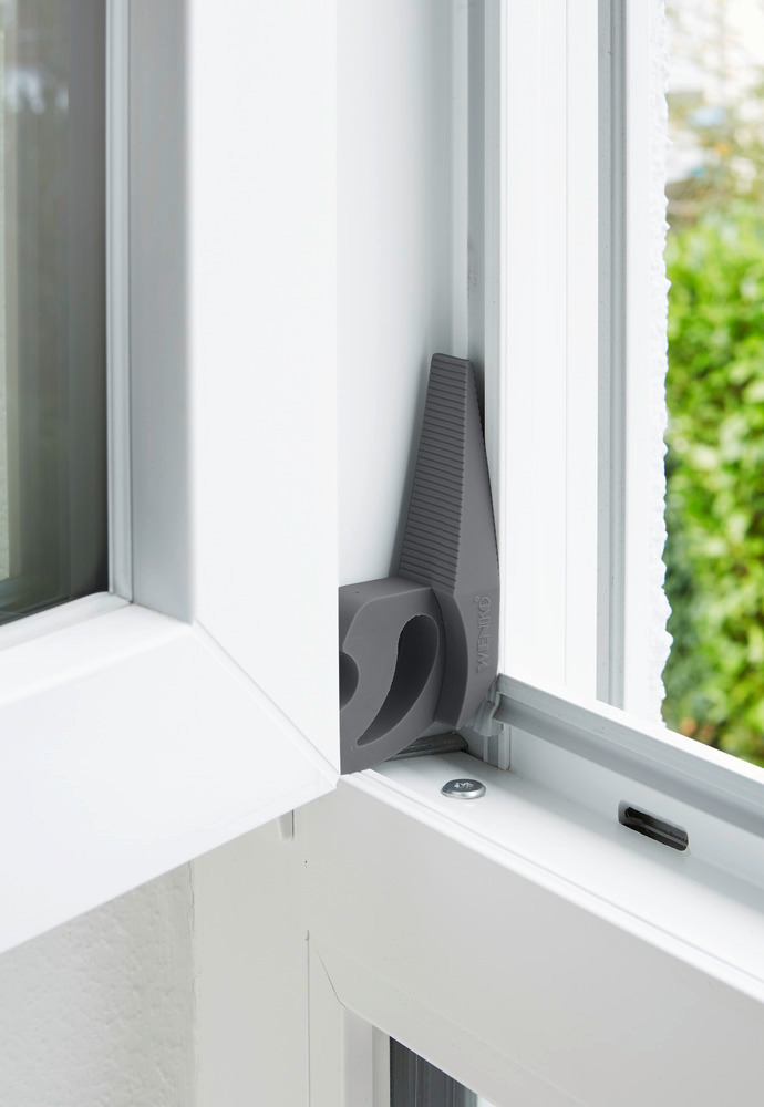 Türstopper und Fensterstopper Multi-STOP® Anthrazit  für Türen, Fenster und Schubladen