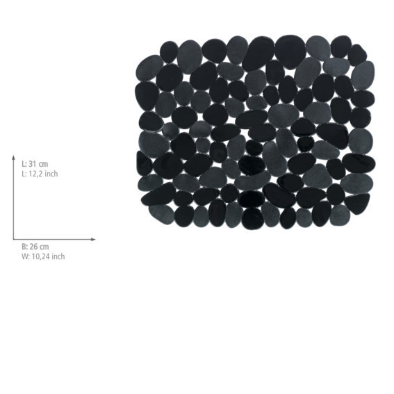 Spülbeckeneinlage Mod. Stone Schwarz  schützt vor Kratzern an Geschirr und Spülbecken