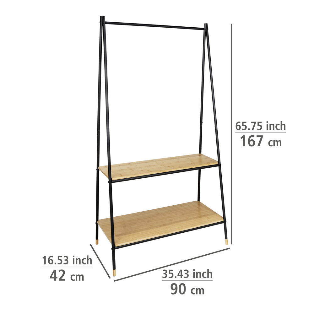 Standgarderobe Mod. Loft  mit 2 großzügigen Ablagen