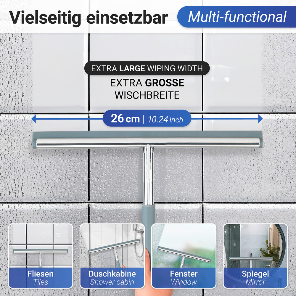 Badezimmerwischer Mod. Cave  rostfrei