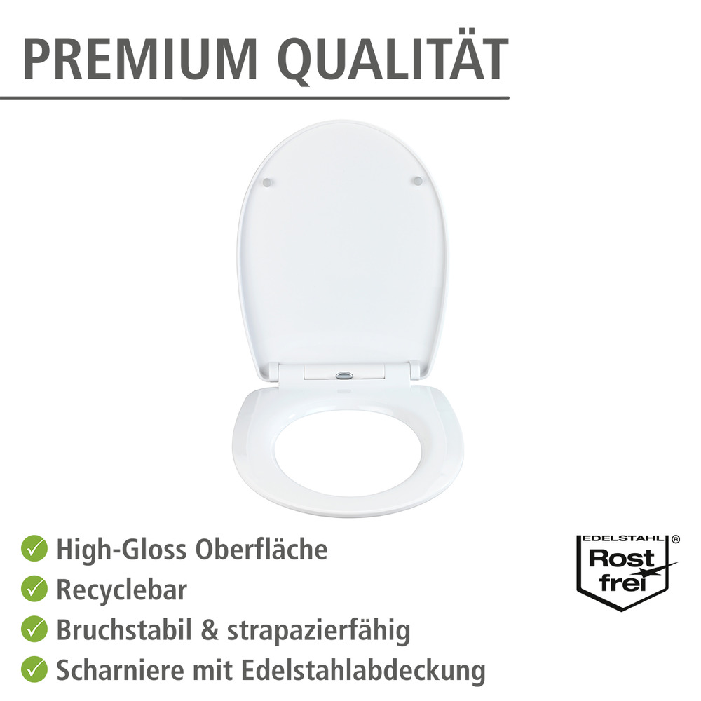 Premium WC-Sitz Tucan High Gloss  Toilettensitz mit Absenkautomatik