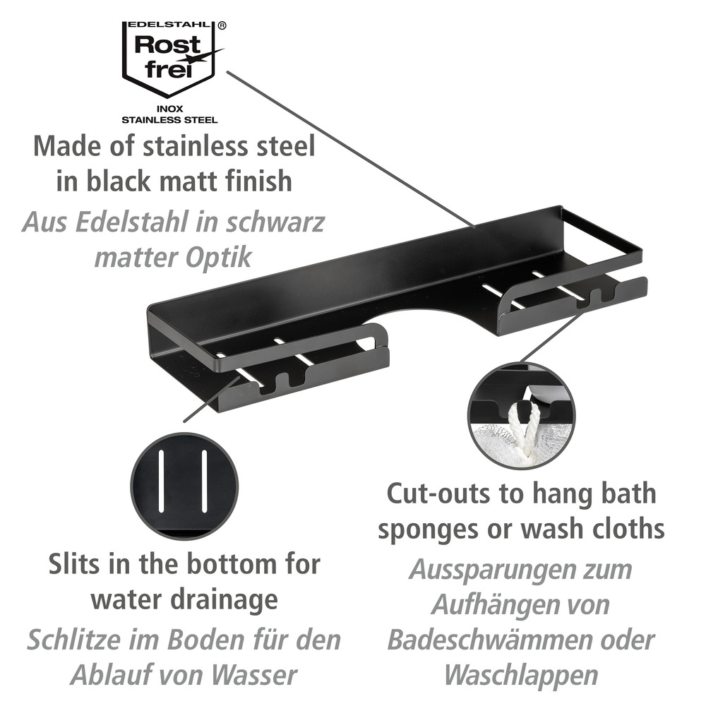 Turbo-Loc® Duschstangencaddy Mod. Altarella S  aus Edelstahl