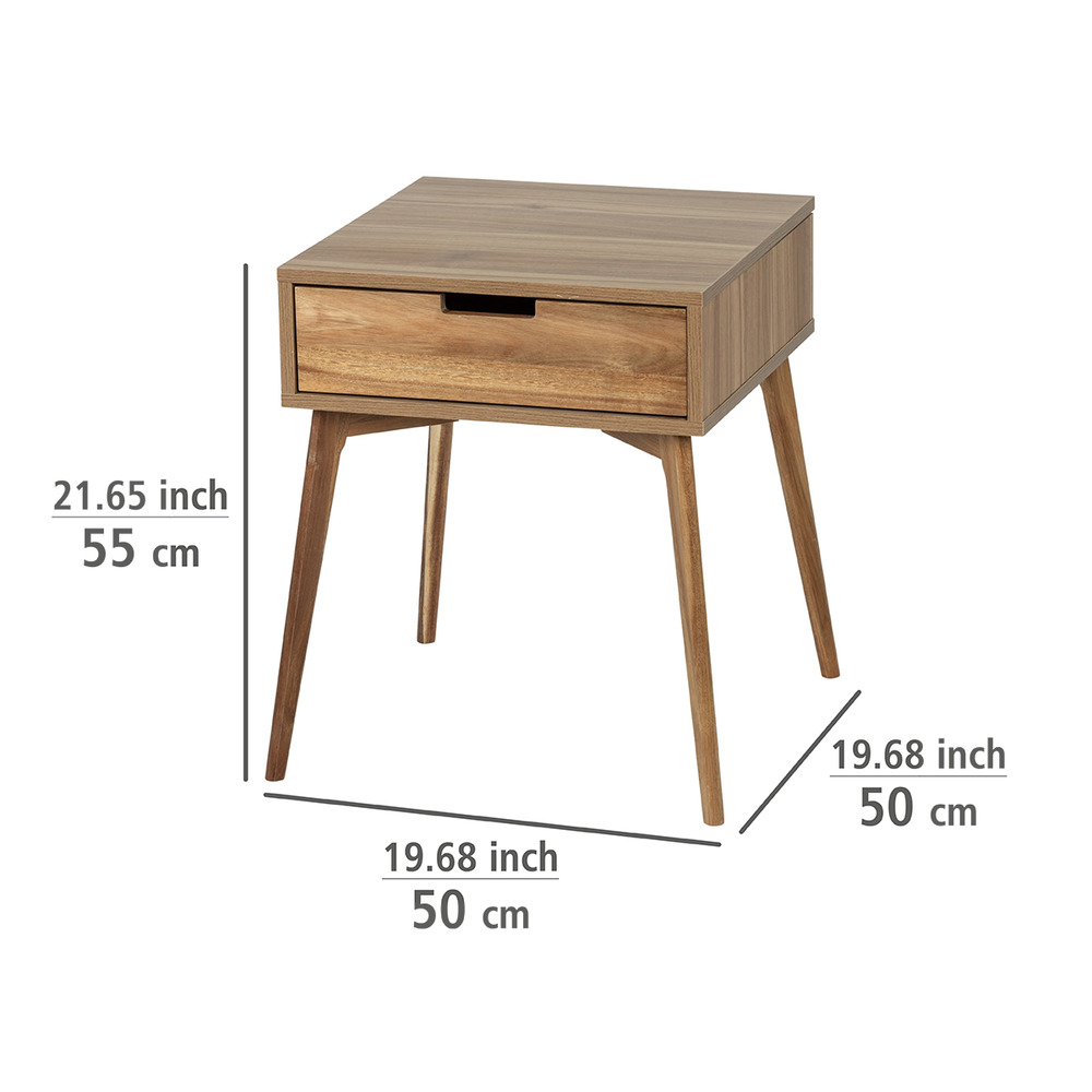 Beistelltisch mit Schublade Mod. Acina  Couchtisch, Nachttisch, FSC® zertifiziert