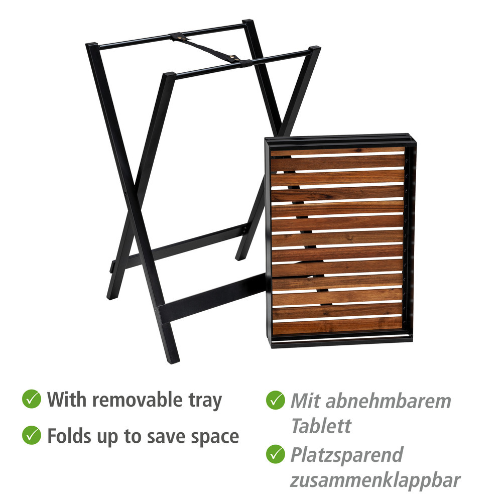 Beistelltisch mit Tablett Mod. Taba   FSC® zertifiziertes Akazienholz