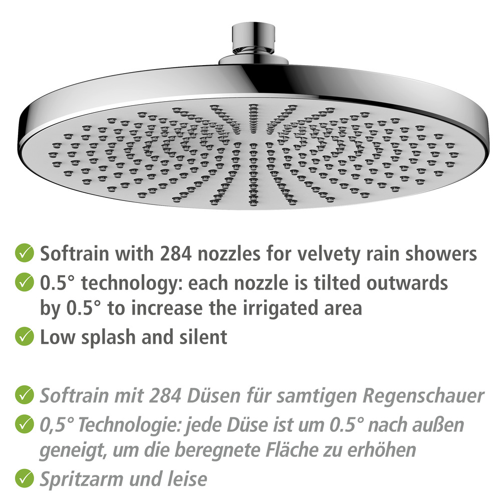 Regenduschkopf Ultimate Shower Chrom/Weiß  Ø 25 cm