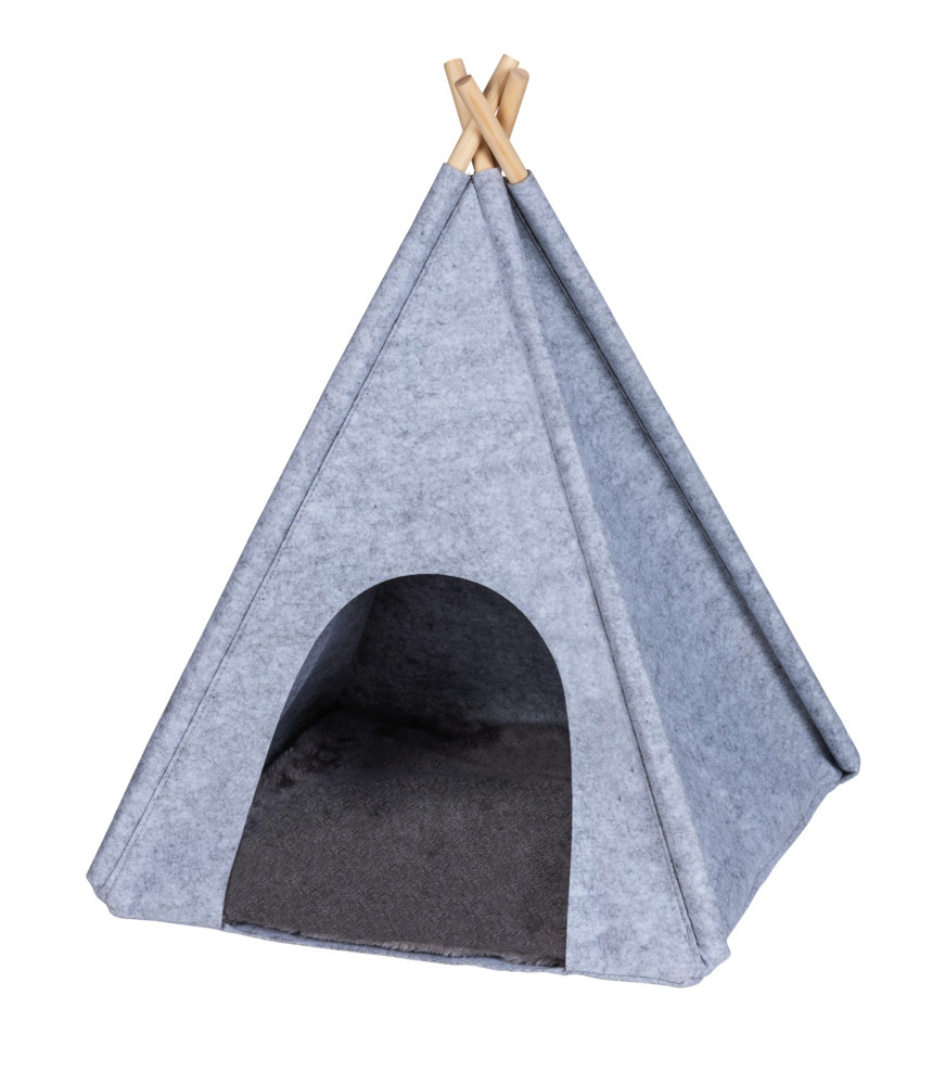 Filz-Tierbett Mod. Tipi Hellgrau  45 x 45 x 60 cm