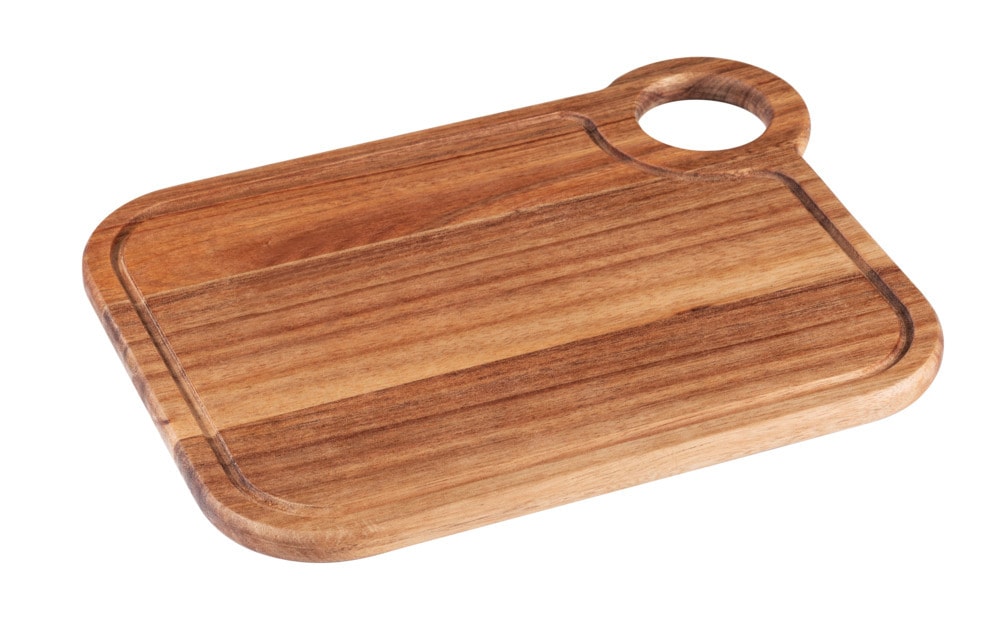 Schneidebrett Mod. ACUN L, akazie, FSC, 35x1,5x27 cm  mit praktischem Griffloch