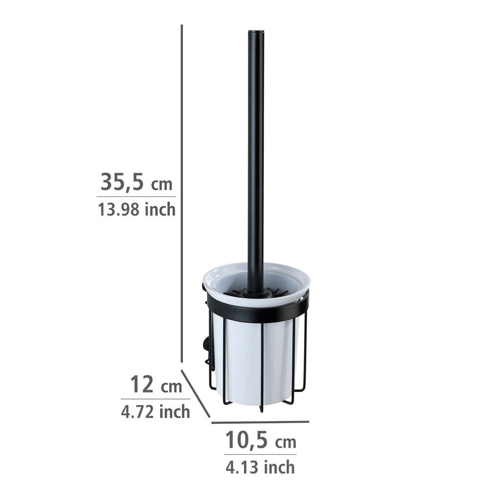 WC-Garnitur Classic Plus Black  mit hochwertigem Rostschutz