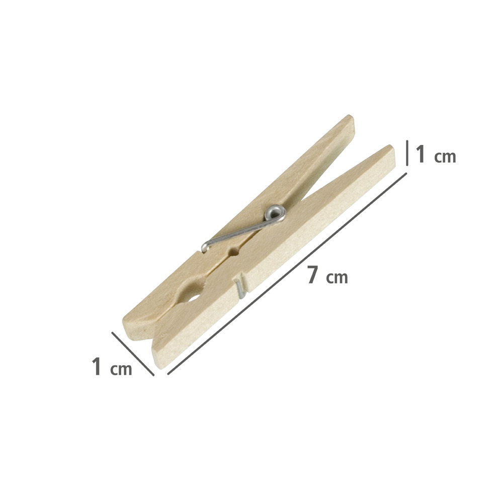 Wäscheklammern, 50-teilig FSC® zertifiziertem Echtholz  aus FSC® zertifiziertem Holz