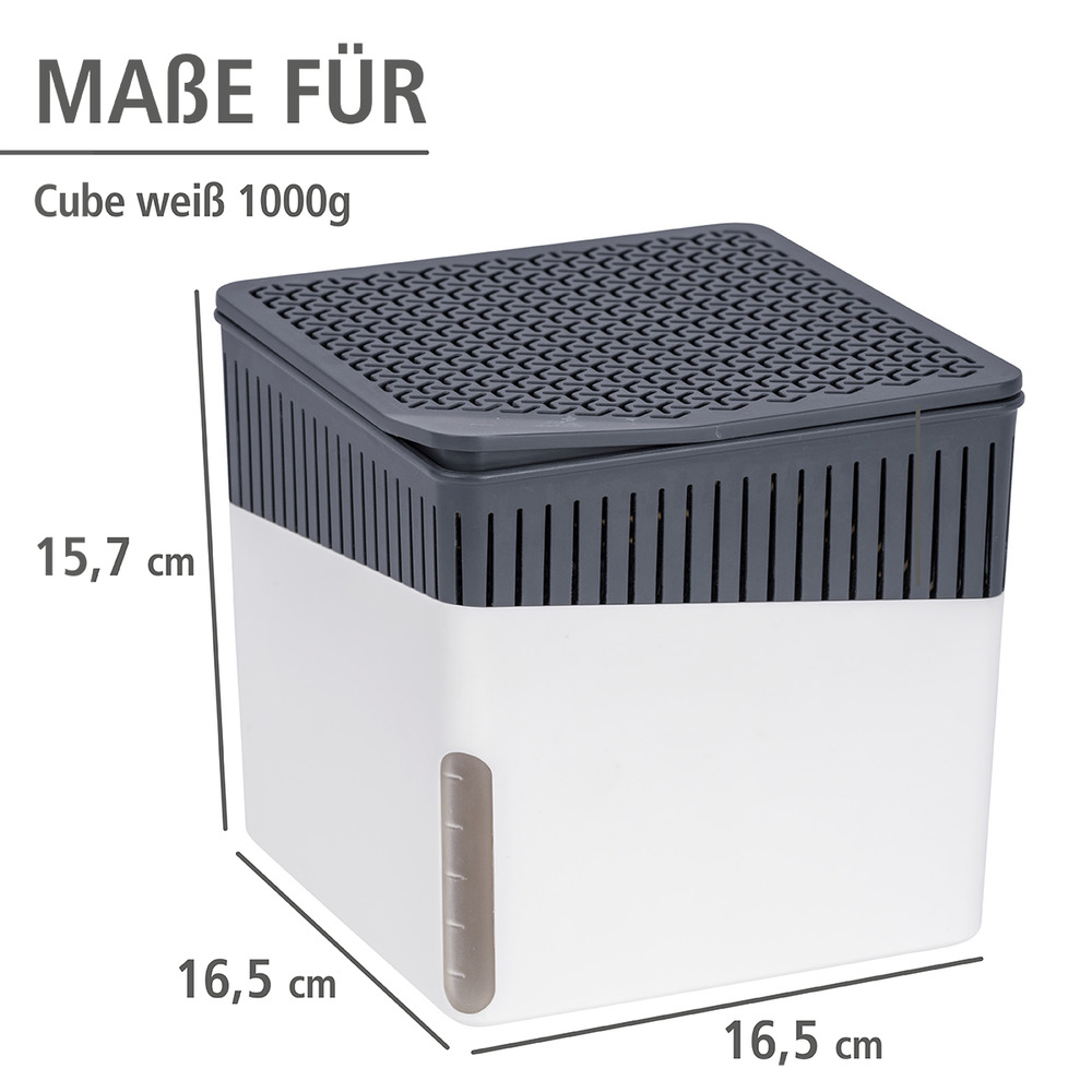 Raumentfeuchter Mod. Cube 1000 g weiß  Luftentfeuchter