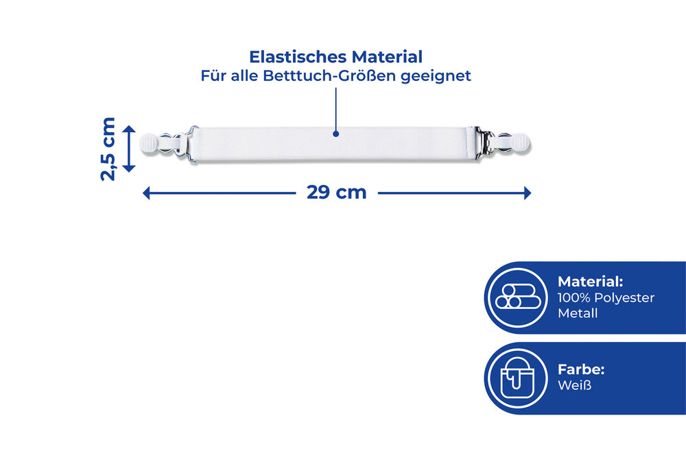 Betttuchspanner, 8er Set  8er Set