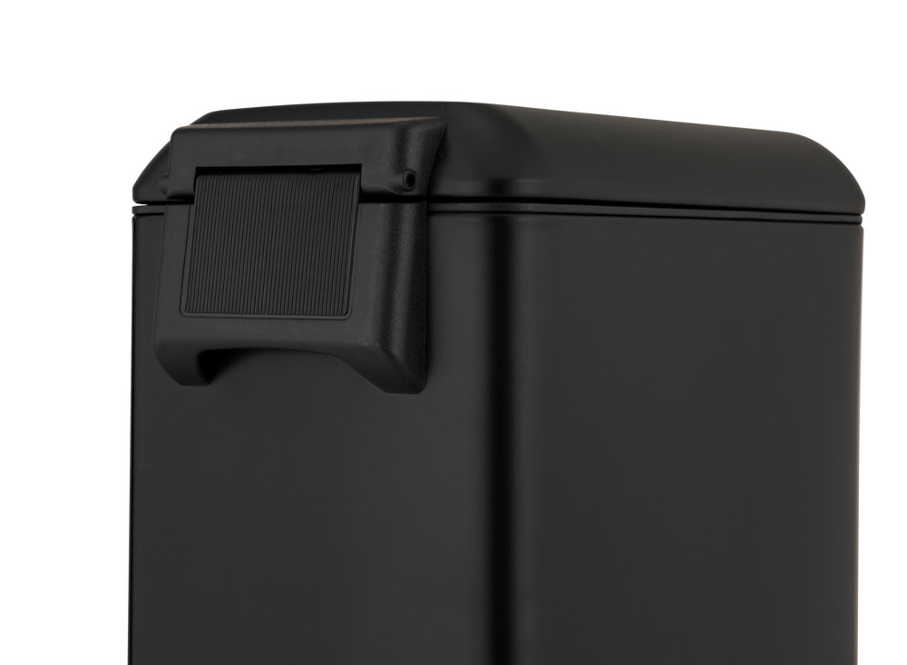 Treteimer Mod. Design 20 L, Easy-Close, Schwarz  mit herausnehmbarem Einsatz