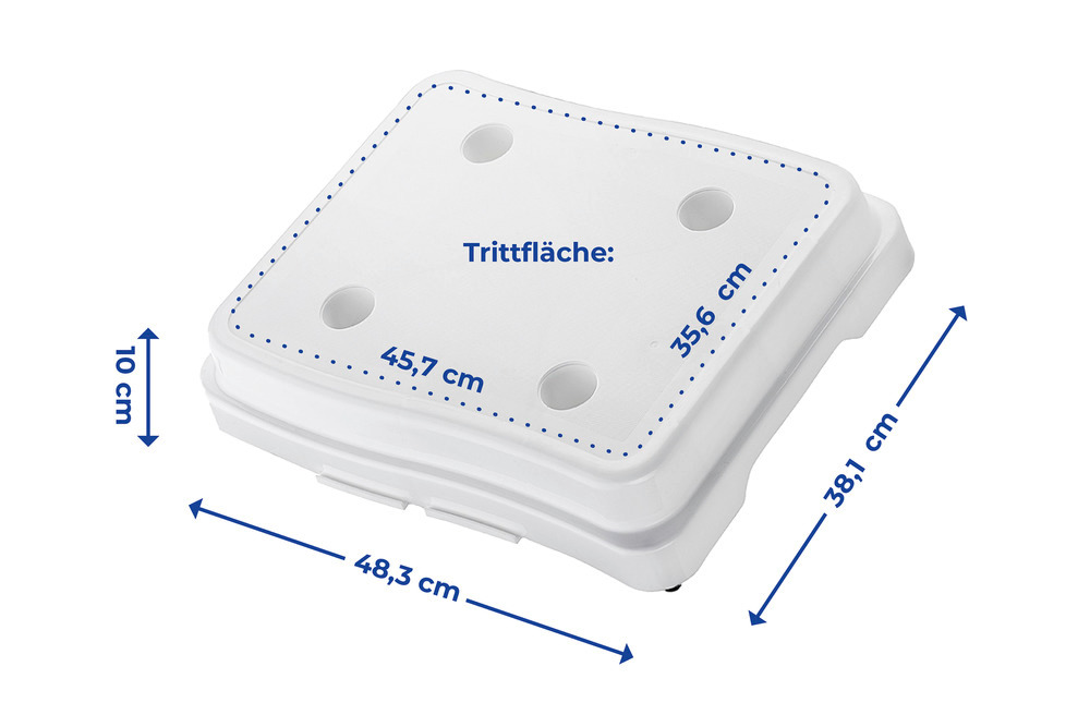 Bad-Stufe 3er  38,1 x 48,3 x 10 cm