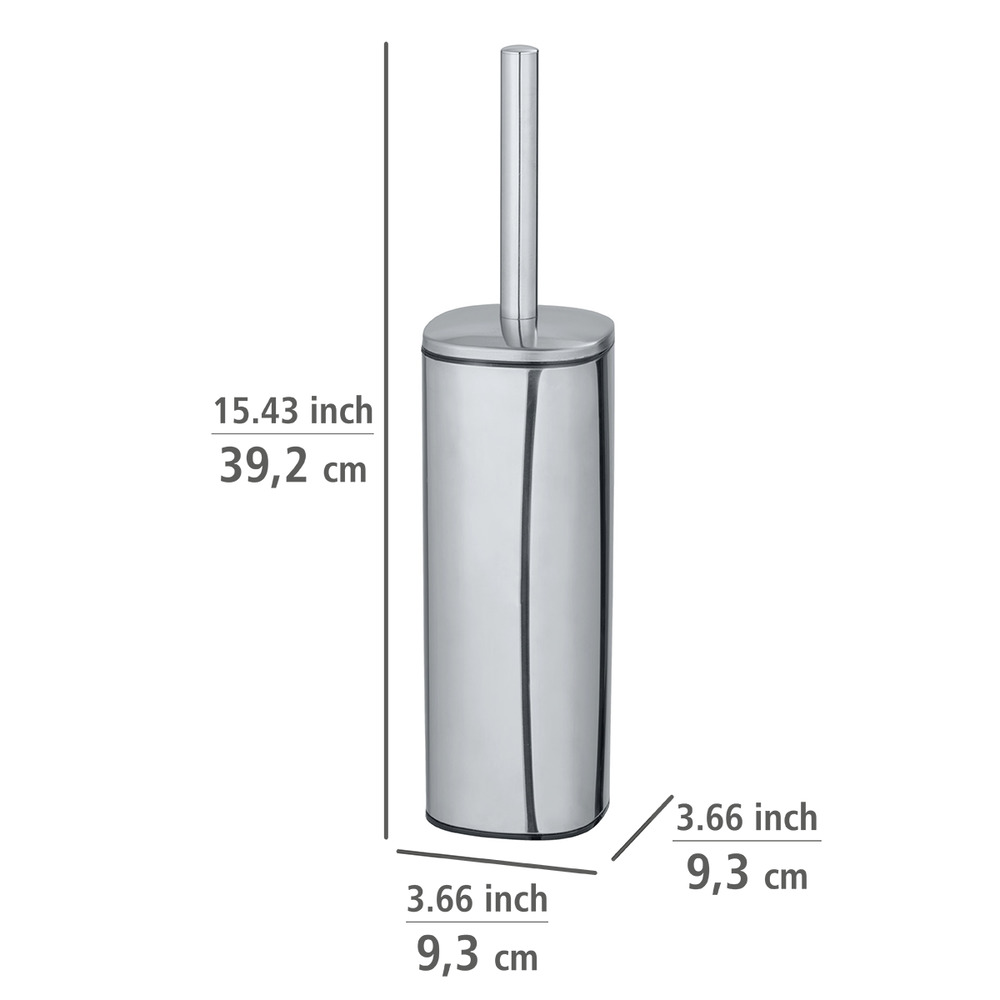 WC-Garnitur Mod. Alassio, glänzend  WC-Bürstenhalter aus Edelstahl