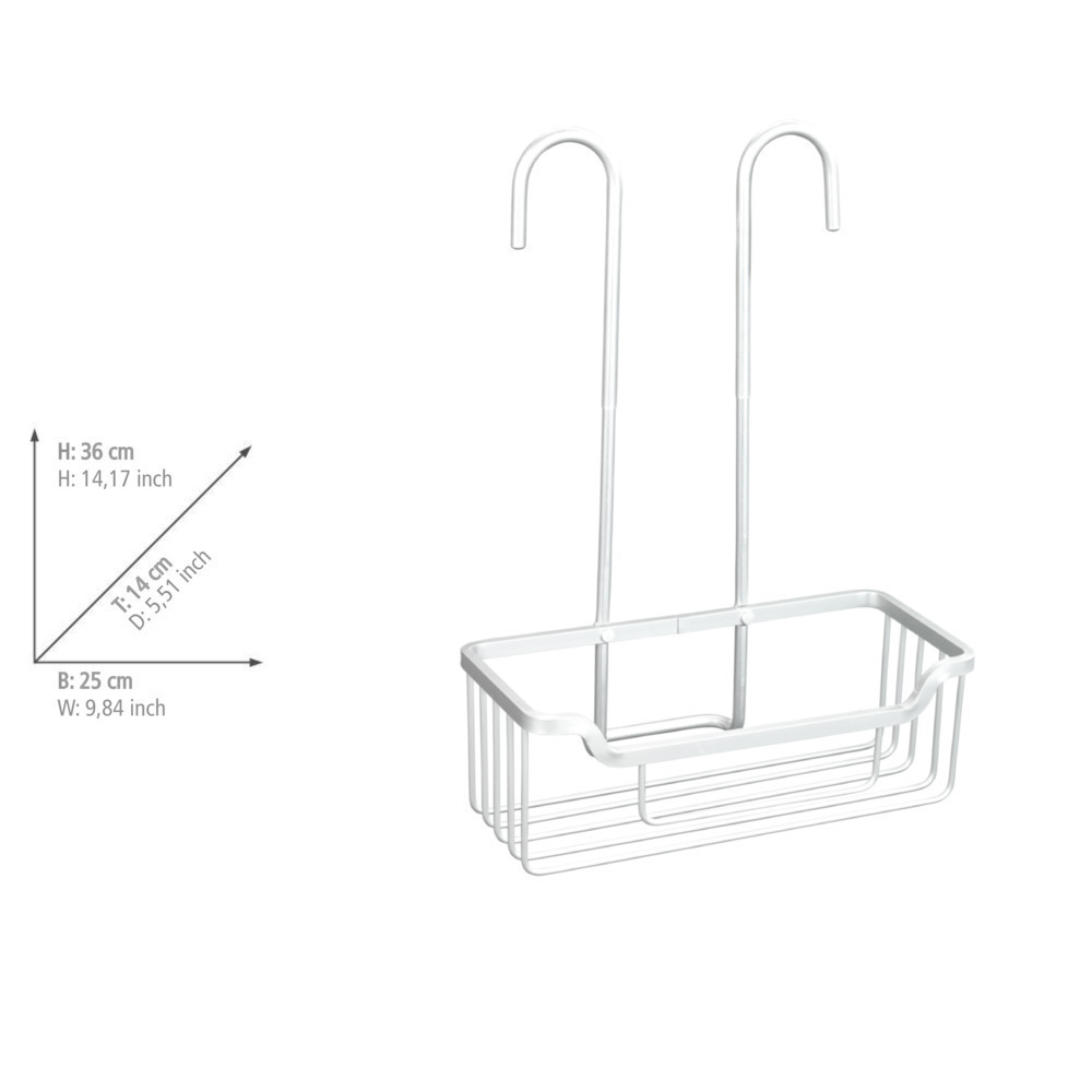 Thermostat-Dusch-Caddy Mod. Milo Aluminium  Befestigung ohne zu Bohren