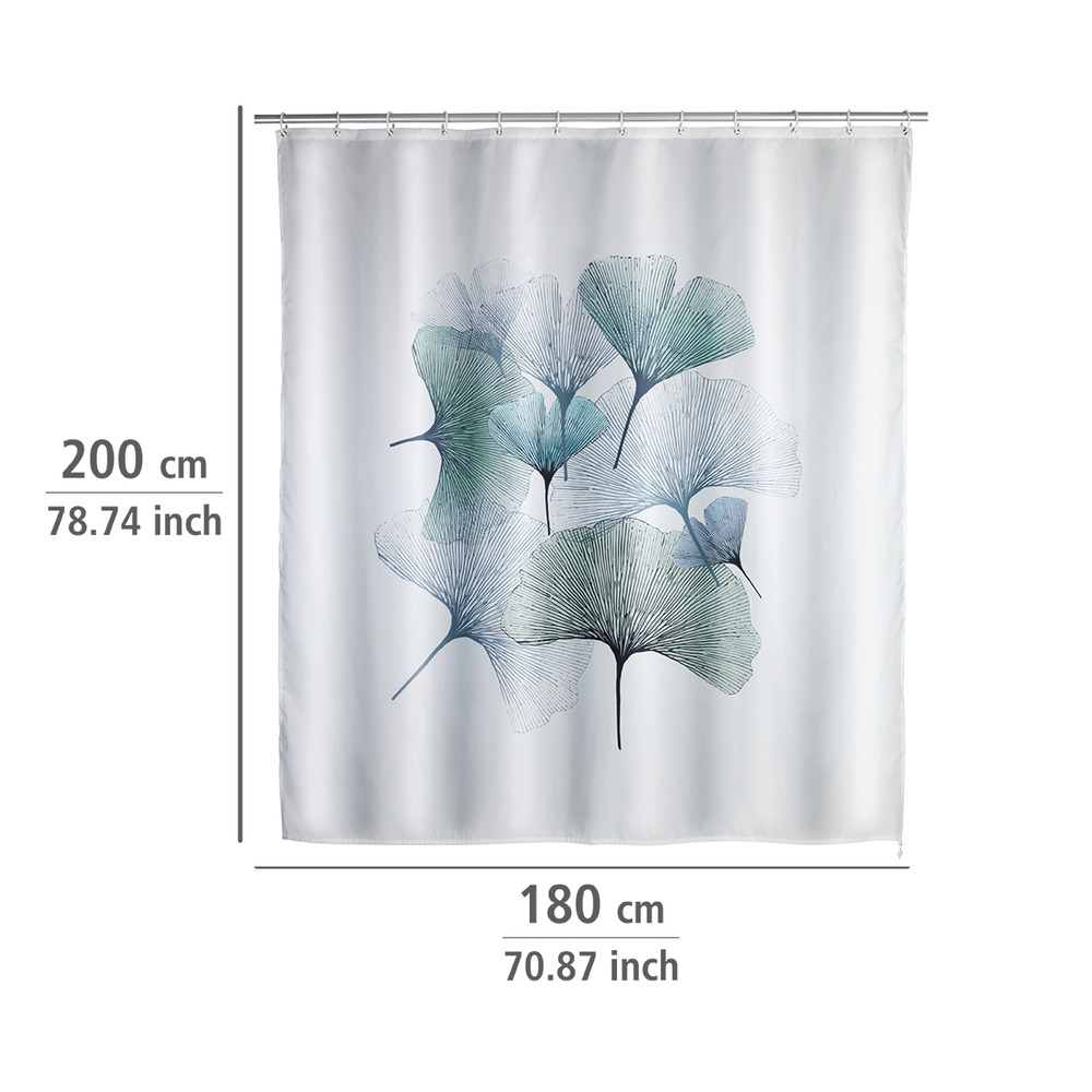 Anti-Schimmel Duschvorhang Mod. Ginkgo  antibakteriell beschichtet