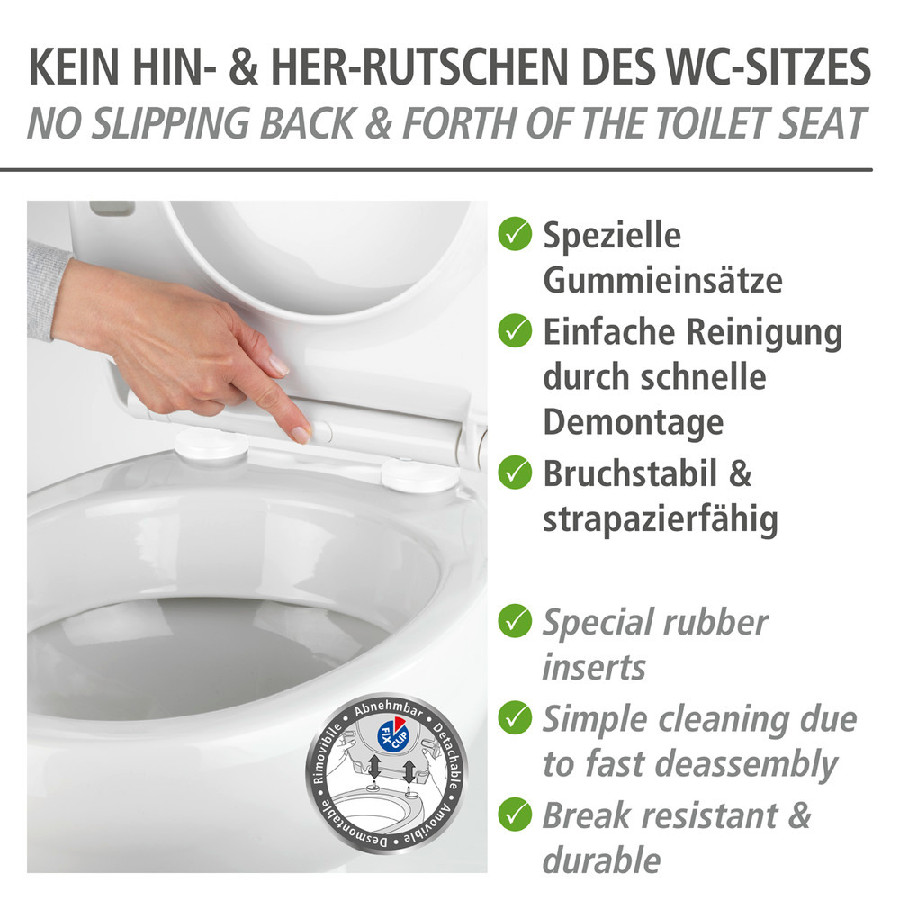 Premium WC-Sitz Kos Blau  mit Absenkautomatik