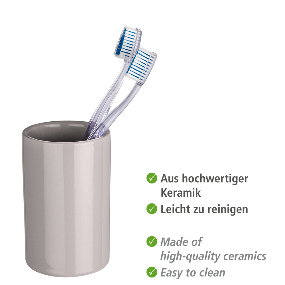 Zahnputzbecher Polaris Pastel Grey  Keramik