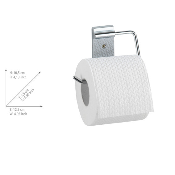 Toilettenpapierrollenhalter Mod. Basic  aus rostfreiem Edelstahl