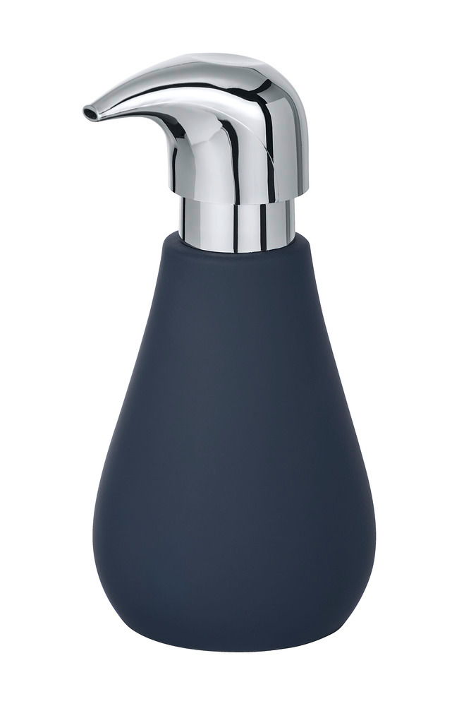 Seifenspender Mod. Sydney Blau Matt  Keramik mit Soft-Touch Beschichtung, 320 ml