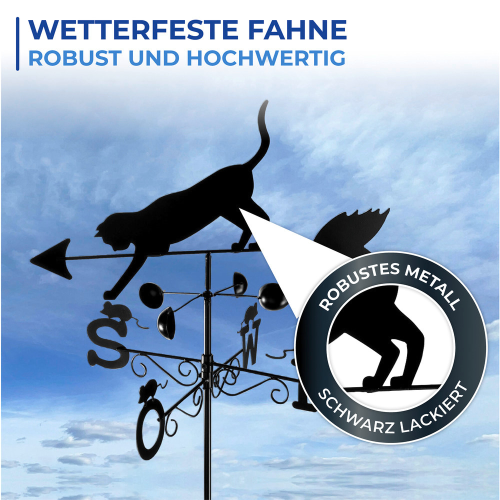 Wetterfahne Mod. Katze  Wetterhahn