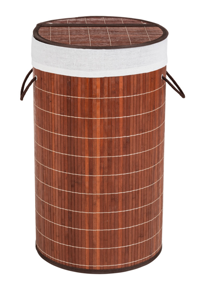 Wäschetruhe Mod. Bamboo Dunkelbraun  Wäschekorb, 55 l