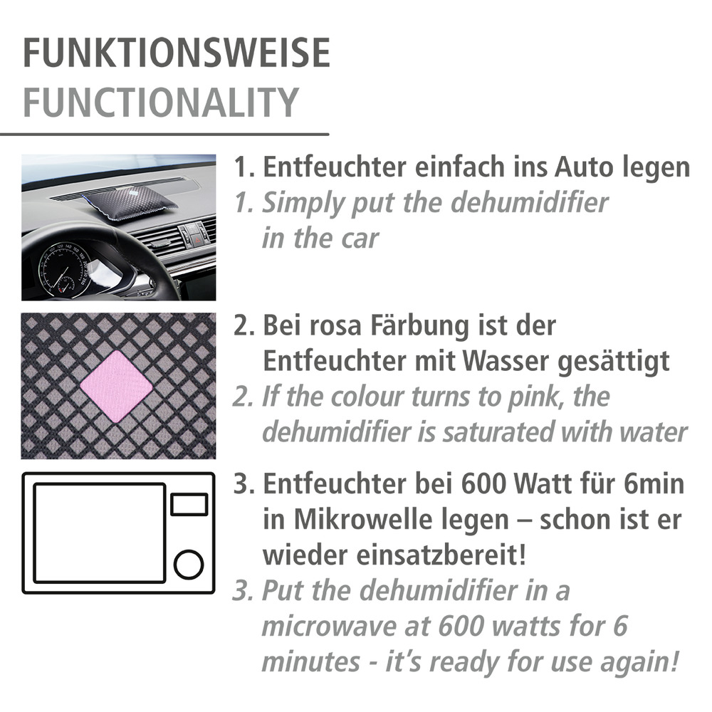 Auto-Entfeuchter 350g  mit Indikator