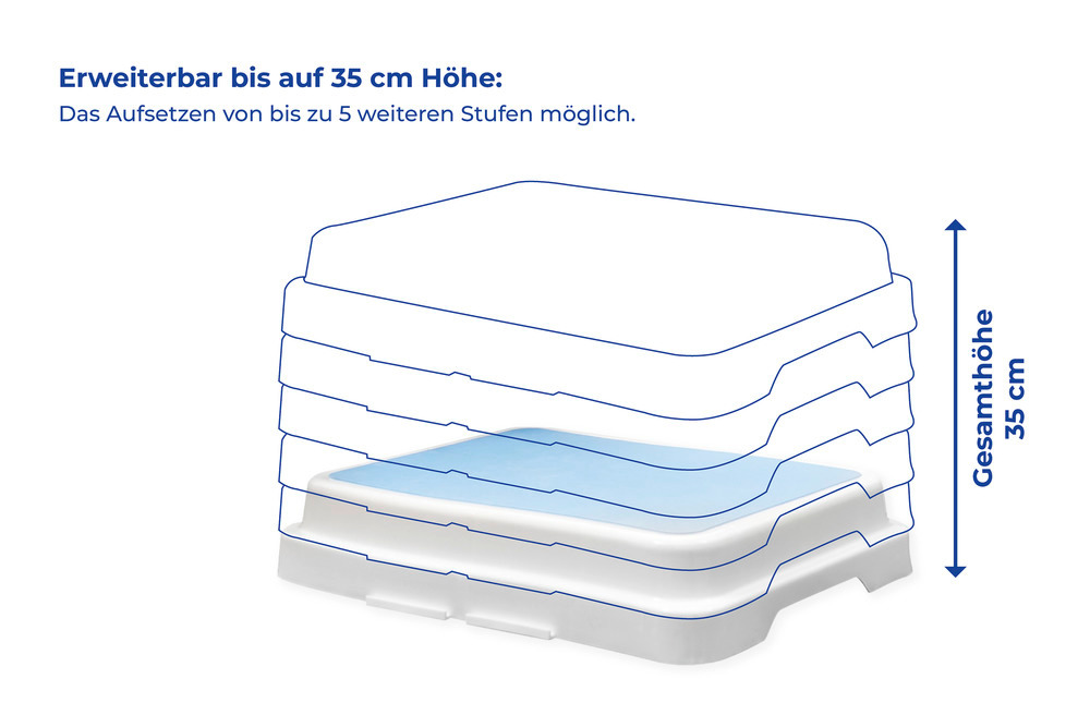 Bad-Stufe 3er  38,1 x 48,3 x 10 cm