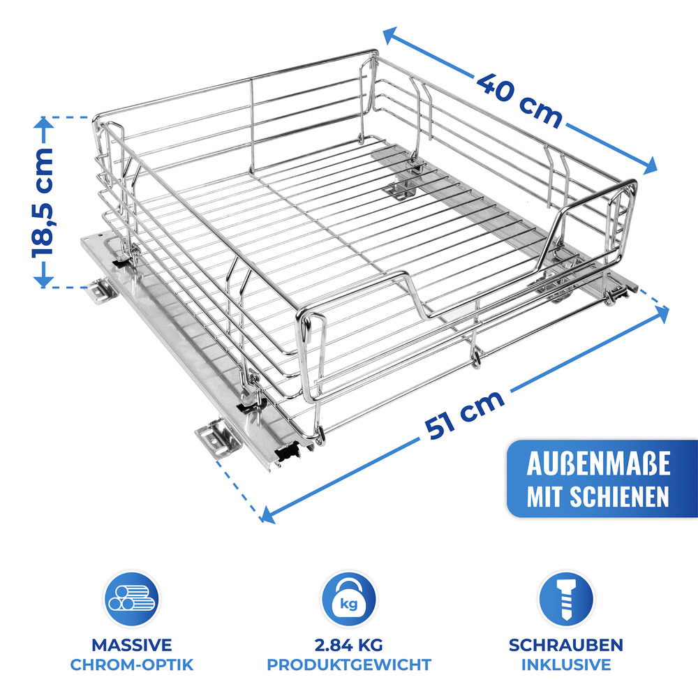 Schrankauszug Mod. Midi  ausziehbare Ablage