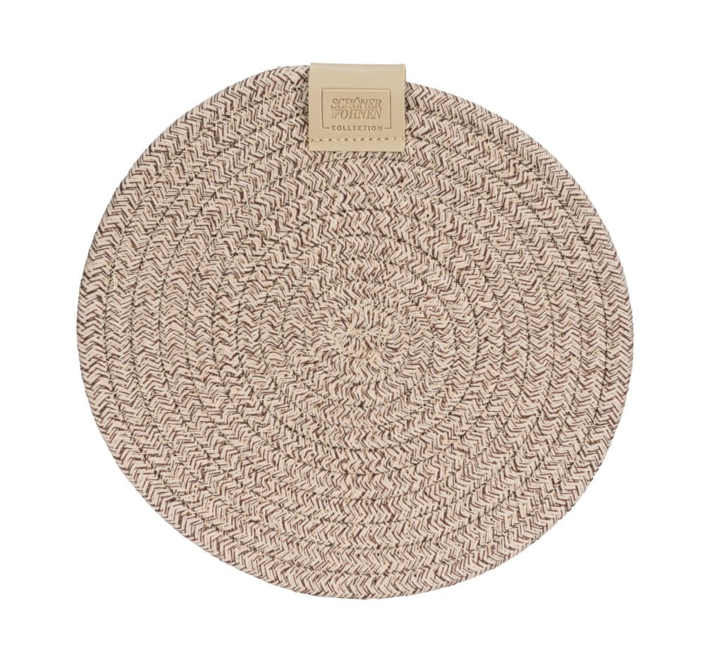 Topfuntersetzer Mod. SVEA 2er, beige, Kunststoff, Ø20x1 cm rutschfest und hitzebeständig Topfuntersetzer Mod. SVEA 2er, beige, Kunststoff, Ø20x1 cm rutschfest und hitzebeständig
