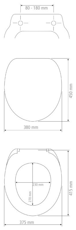 WC-Sitz Mod. Premium Old-Time Plane  Duroplast, mit Absenkautomatik