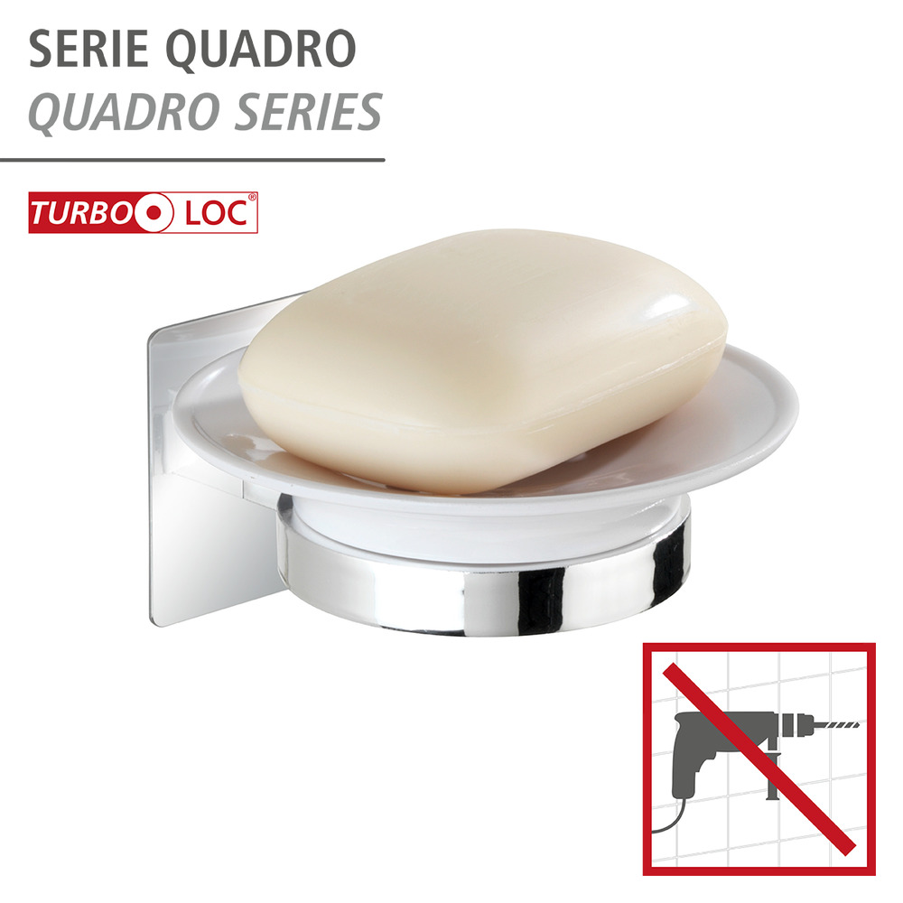 Turbo-Loc® Seifenablage Quadro  Befestigen ohne bohren