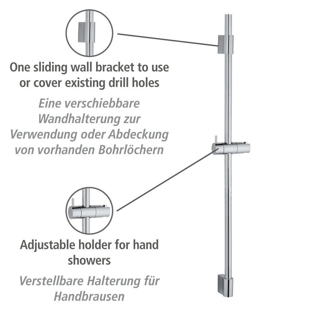 Duschstange Mod. Classic Chrom 90 cm  Länge Stange: 90 cm