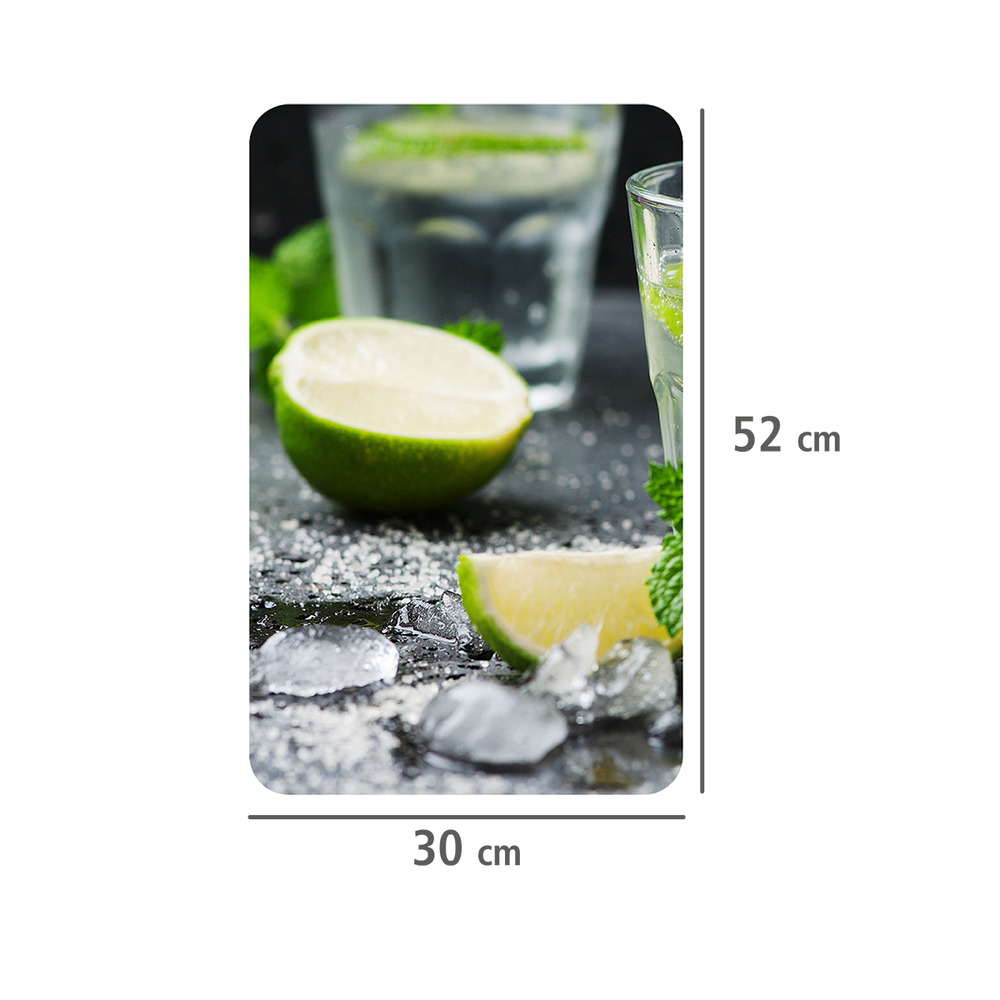 Glasabdeckplatte Universal Mojito, 2er Set  für alle Herdarten