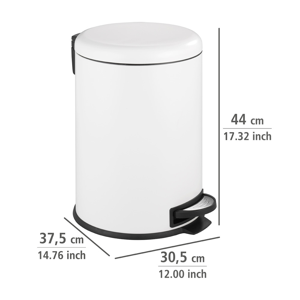 Treteimer Mod. Leman Easy Close Weiß  20 Liter