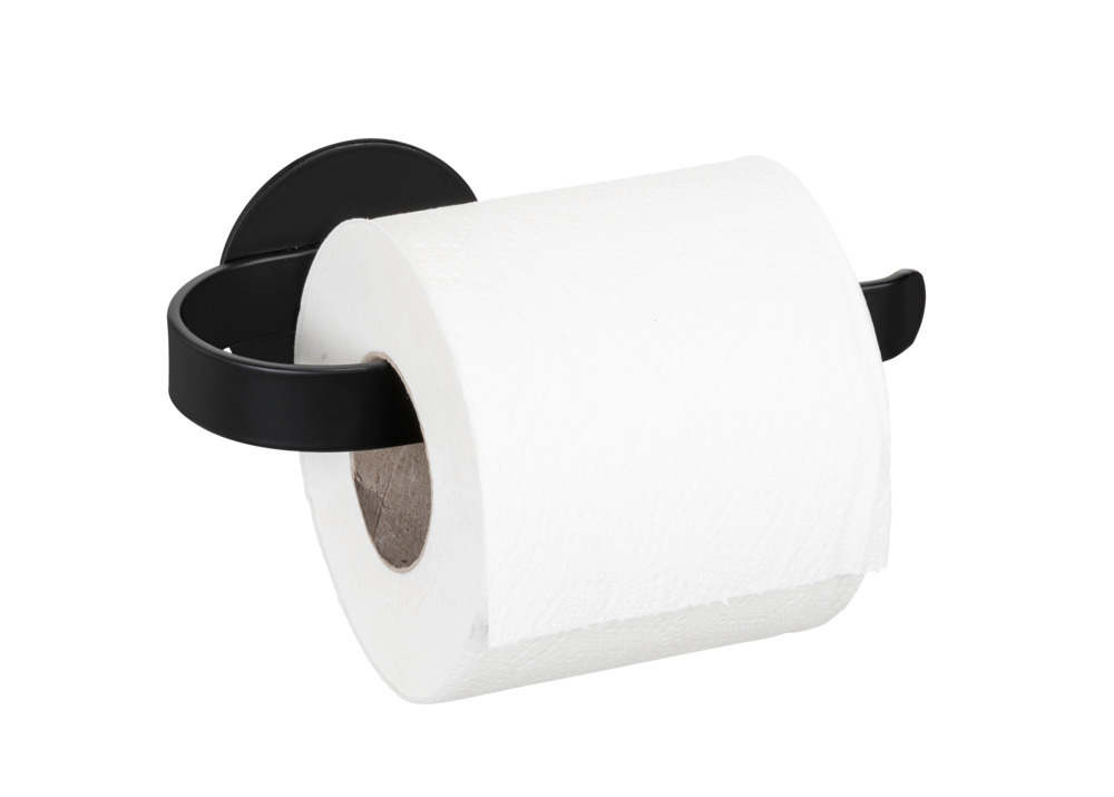 Turbo-Loc® Toilettenpapierhalter Mod. Bivio Black matt  aus Aluminium