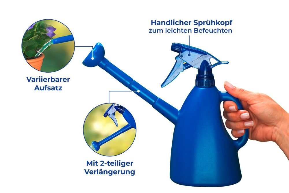 Pflanzensprüher & Gießkanne  mit Regenbrause und Sprühnebel