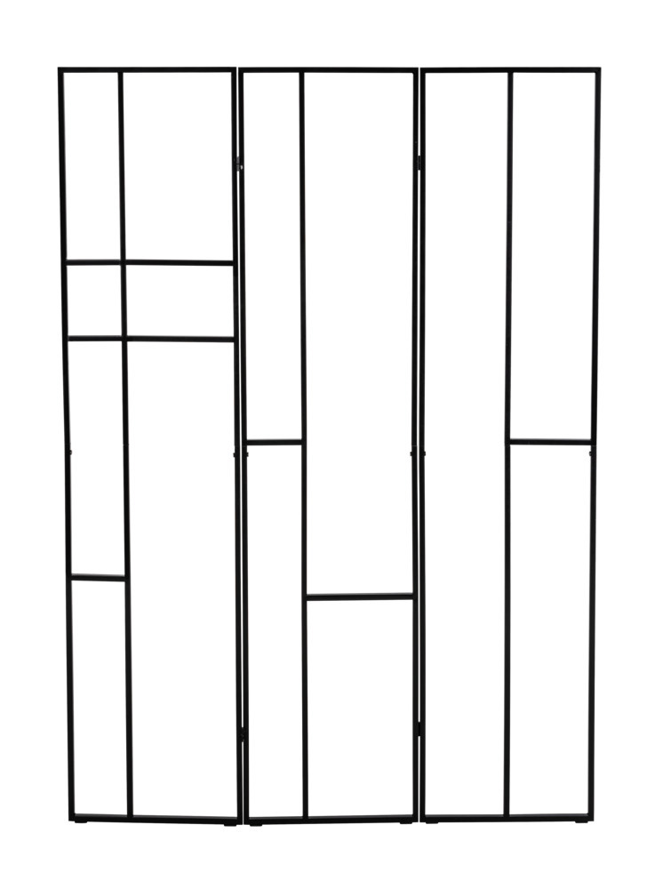 Paravent Mod. Shakti Schwarz  120 x 170 cm