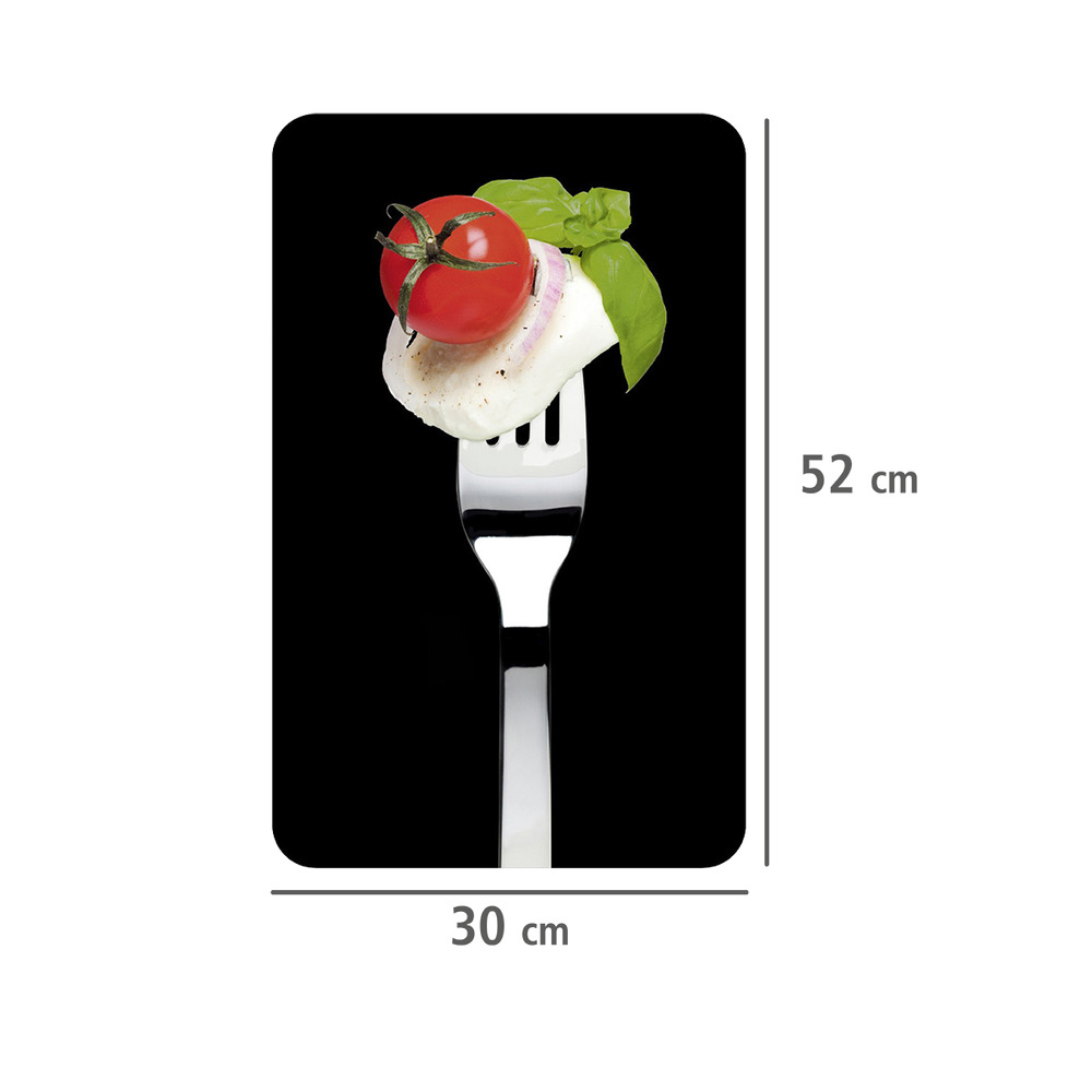 Glasabdeckplatte Universal Caprese, 2er Set  für alle Herdarten