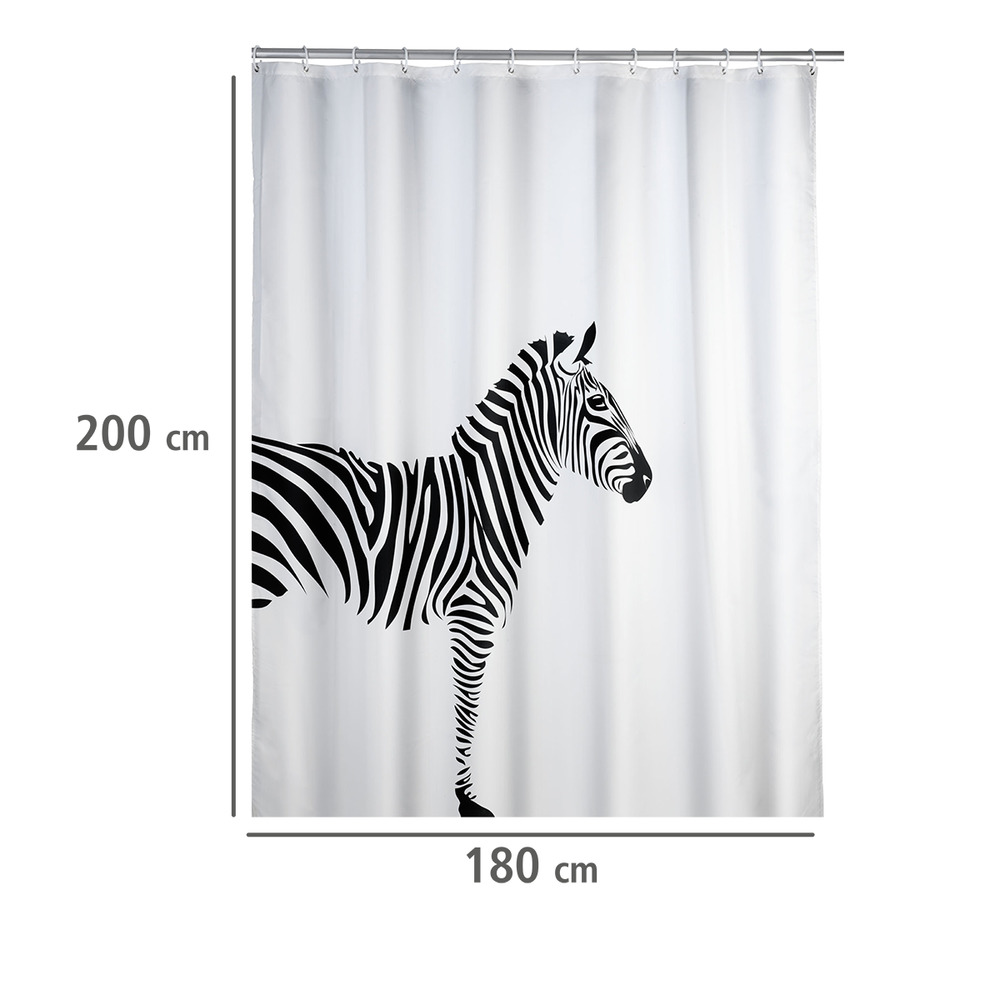 Anti-Schimmel Duschvorhang Wild, 180 x 200 cm  waschbar