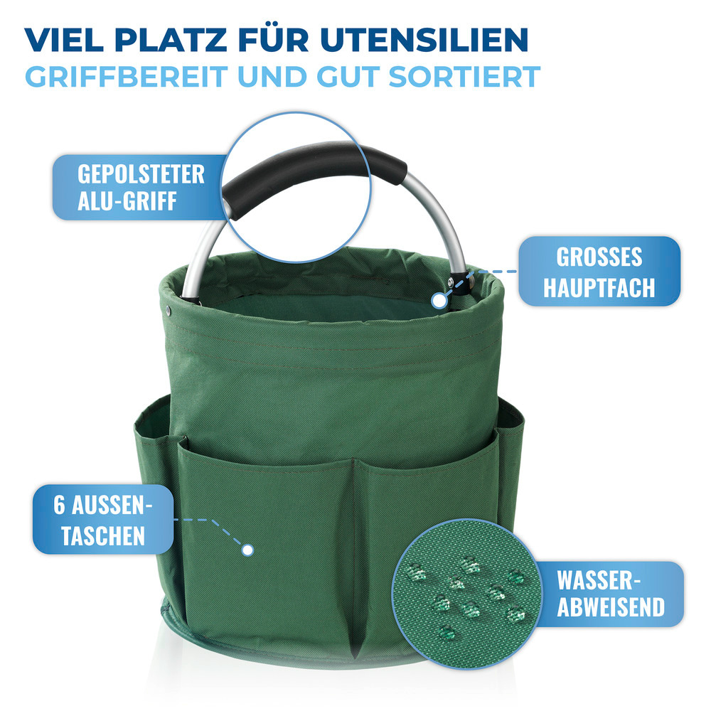 Universal-Reinigungs-Caddy Grün  Gartengerätetasche