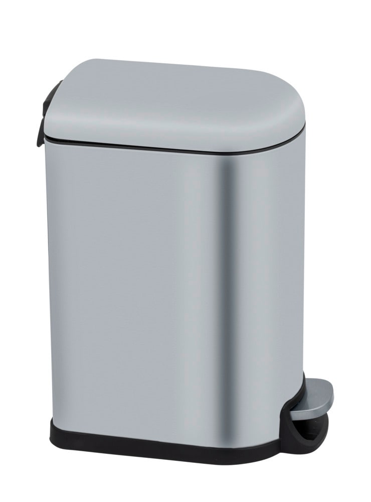 Treteimer Mod. LARA, 10L, edelstahl, satiniert, 31x39x18 cm easy-close Absenkautomatik integriert Treteimer Mod. LARA, 10L, edelstahl, satiniert, 31x39x18 cm easy-close Absenkautomatik integriert