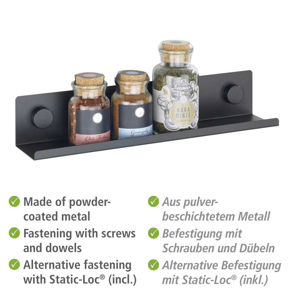 Gewürzregal Jet M  aus pulverbeschichtetem Metall